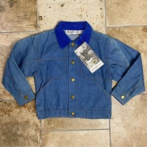 Vintage NWT The Eagles Eye Kids Travel Denim Jacket